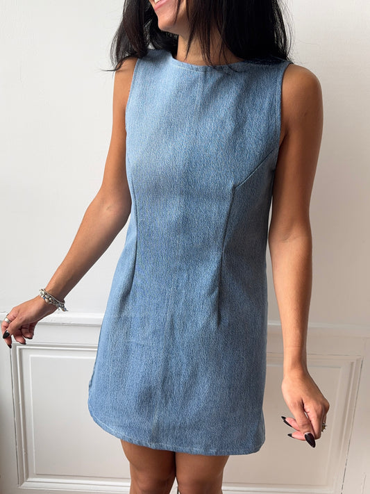 Robe upcyclée denim