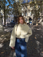 Bomber sherpa crème