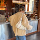 Sac upcyclé matelassé écru à fleurs