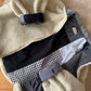 Veste crème à doublure upcyclée patchwork