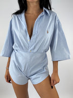 Combinaison upcyclée bleu clair