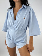 Combinaison upcyclée bleu clair