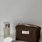 Trousse en laine marron