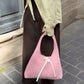 Sac upcyclé matelassé rose