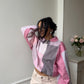 Bomber upcyclé patchwork
