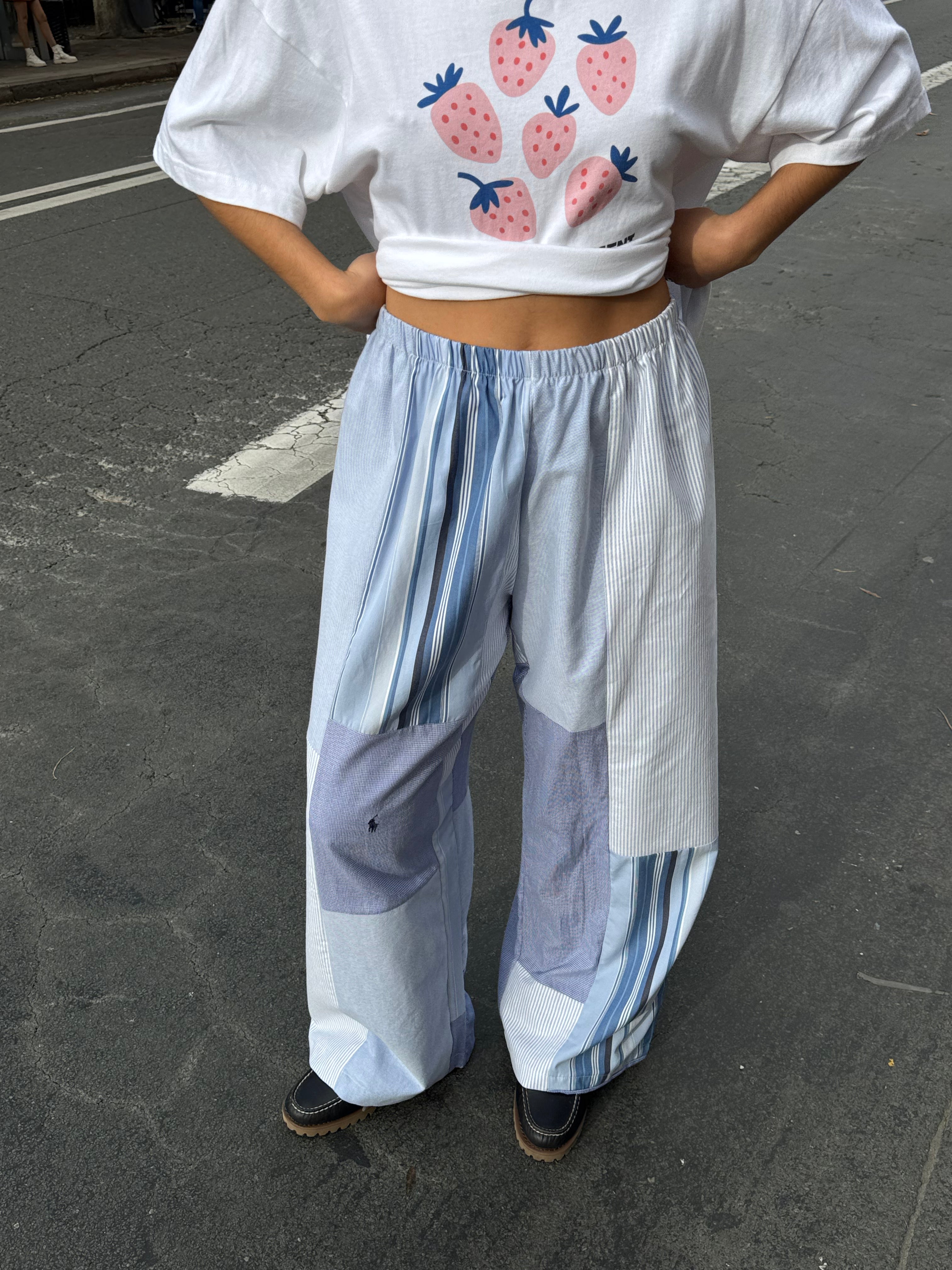 Pantalon upcyclé patchwork