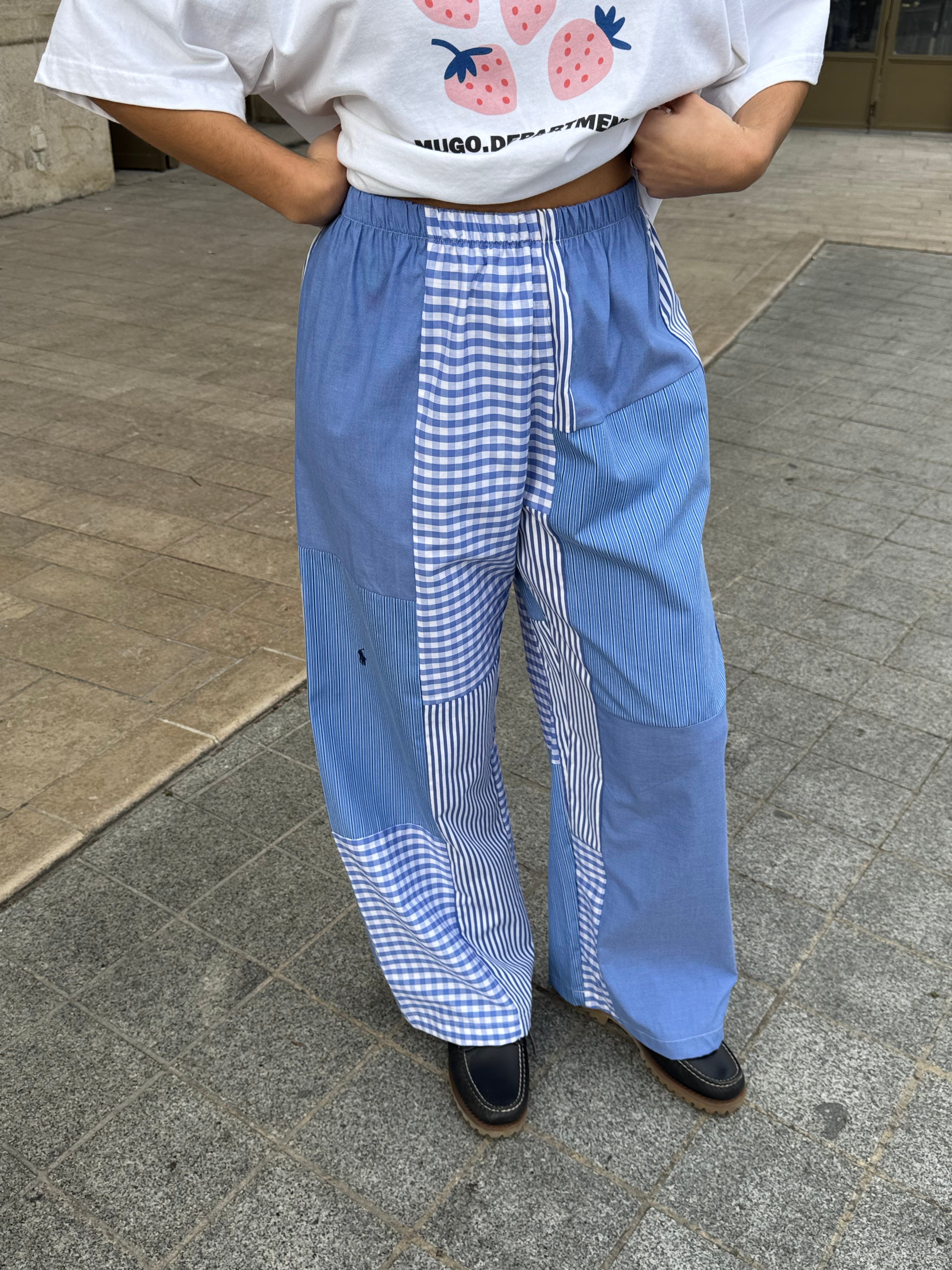 Pantalon upcyclé patchwork