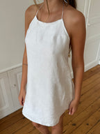 Robe dos nu upcyclée crème