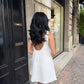 Robe crème évasée