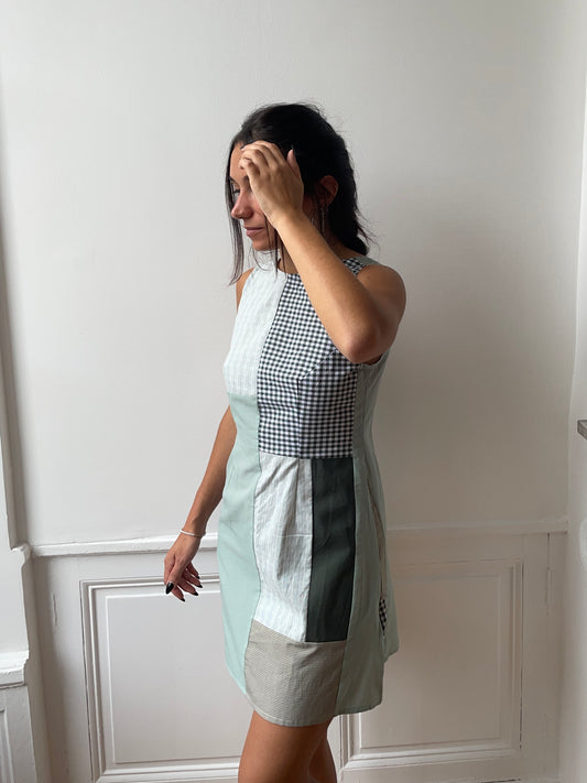 Robe upcyclée patchwork