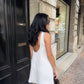 Robe crème évasée