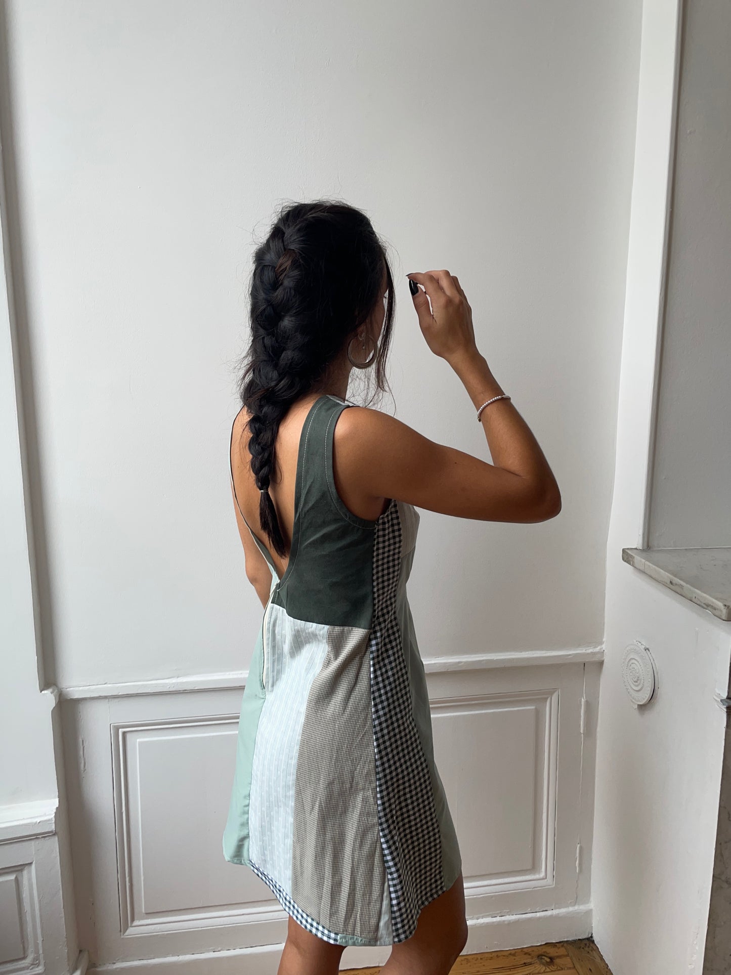 Robe upcyclée patchwork