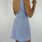 Robe upcyclée bleue à rayures