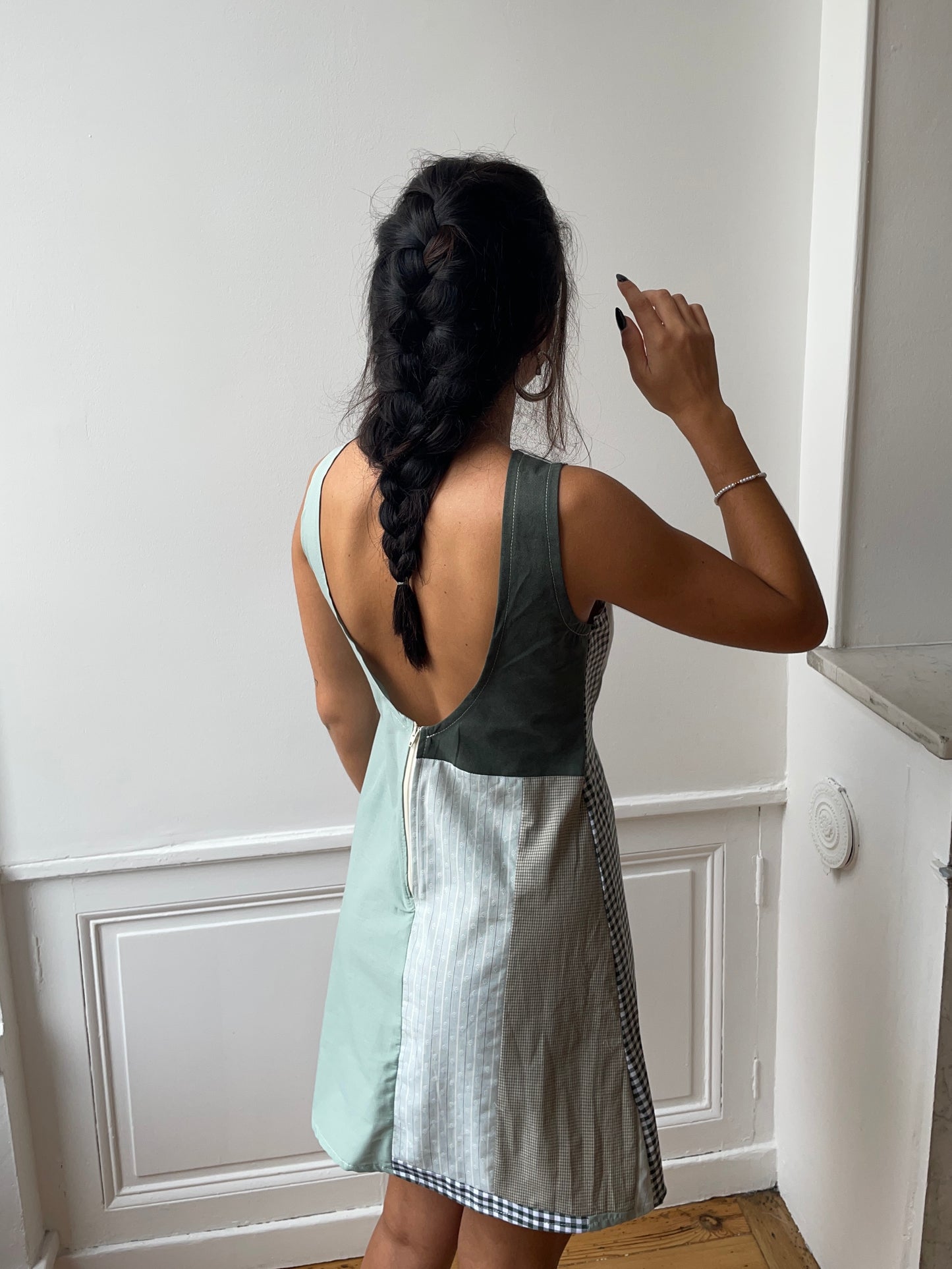 Robe upcyclée patchwork