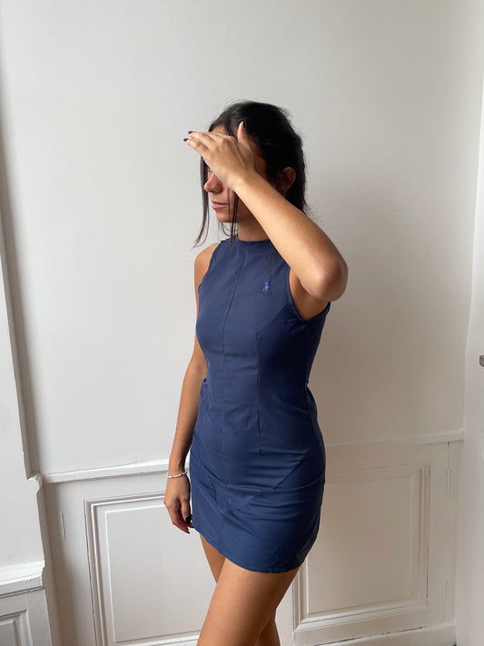 Robe upcyclée marine