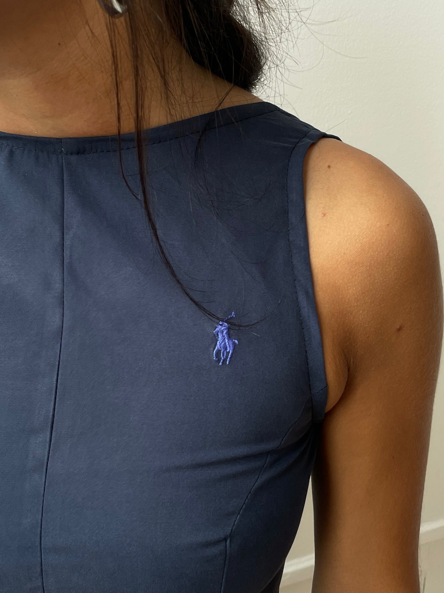 Robe upcyclée marine