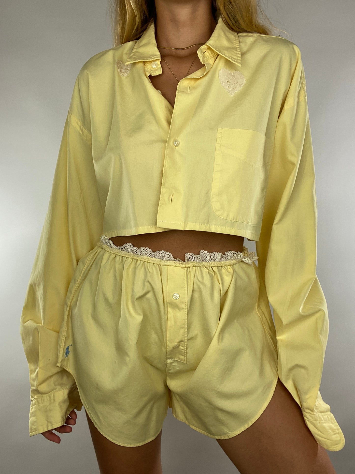 Ensemble upcyclé jaune