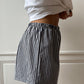 Caleçon short upcyclé bicolore