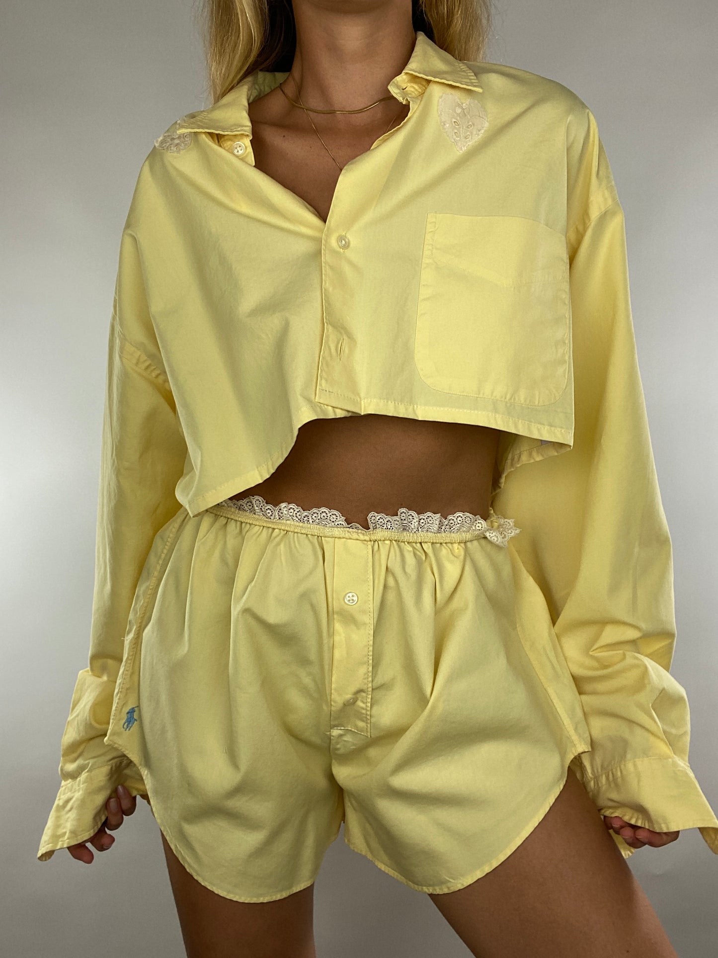 Ensemble upcyclé jaune