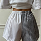 Caleçon short upcyclé bicolore