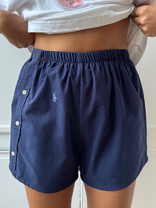 Caleçon short upcyclé marine