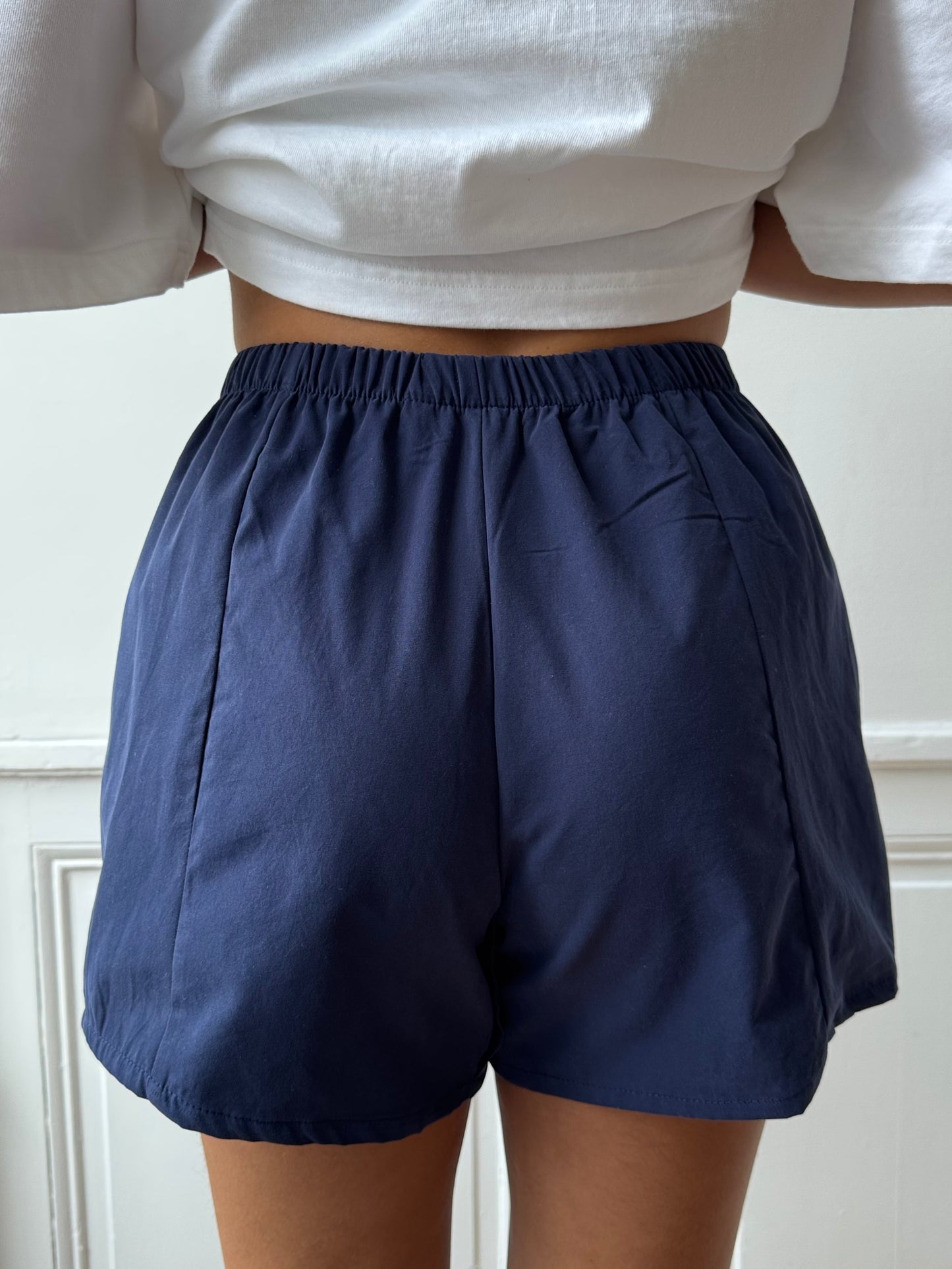 Caleçon short upcyclé marine