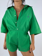 Combinaison upcyclée verte