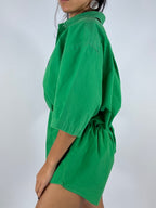 Combinaison upcyclée verte