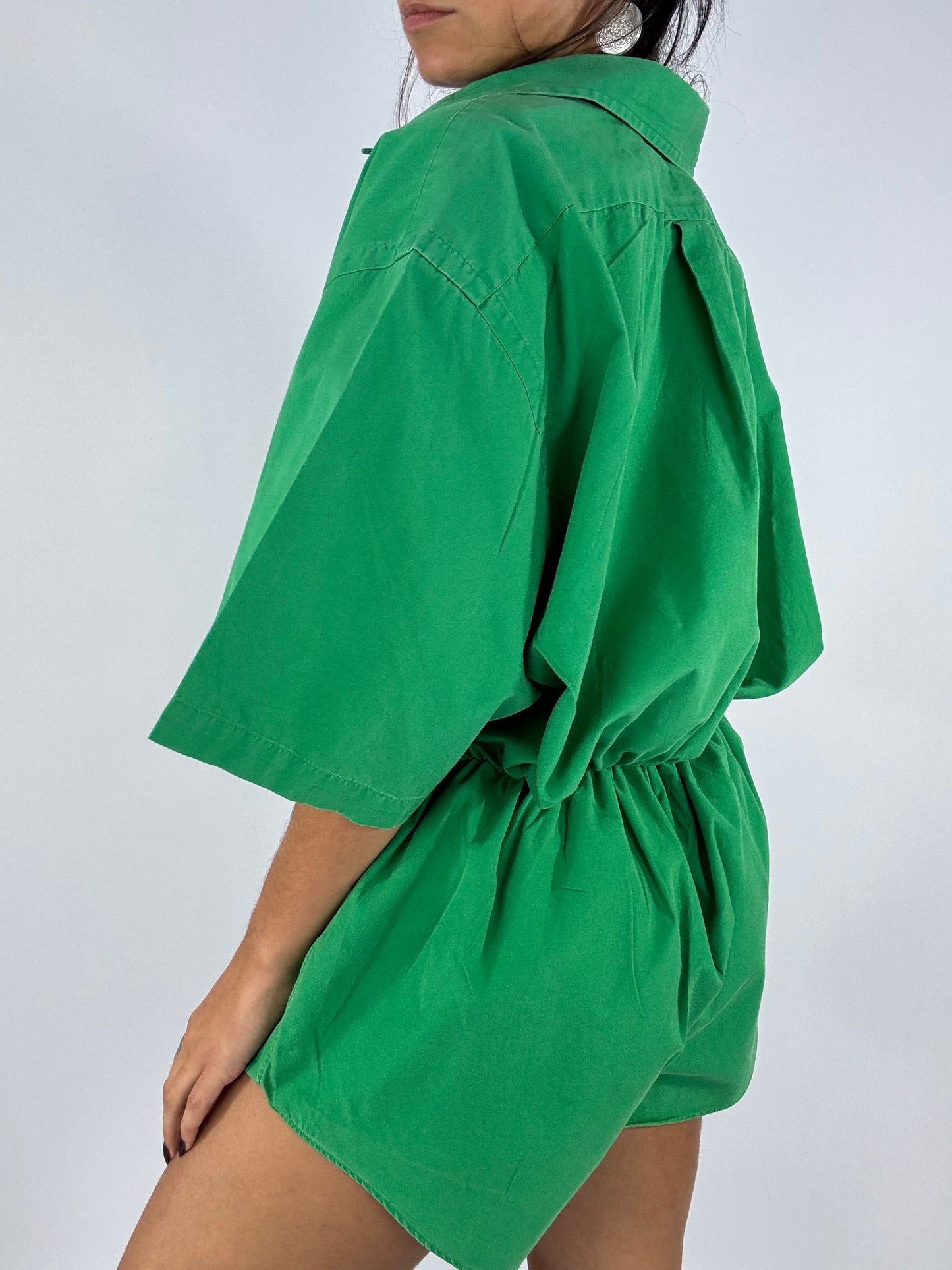 Combinaison upcyclée verte