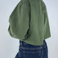 Chemise upcyclée vert kaki