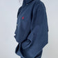 Chemise upcyclée dos nu marine