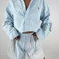 Ensemble upcyclé ciel et patchwork