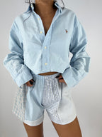 Ensemble upcyclé ciel et patchwork