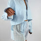 Ensemble upcyclé ciel et patchwork