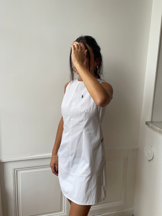 Robe upcyclée blanche