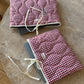 Pochette matelassée vichy