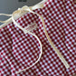 Pochette matelassée vichy