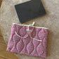 Pochette matelassée vichy