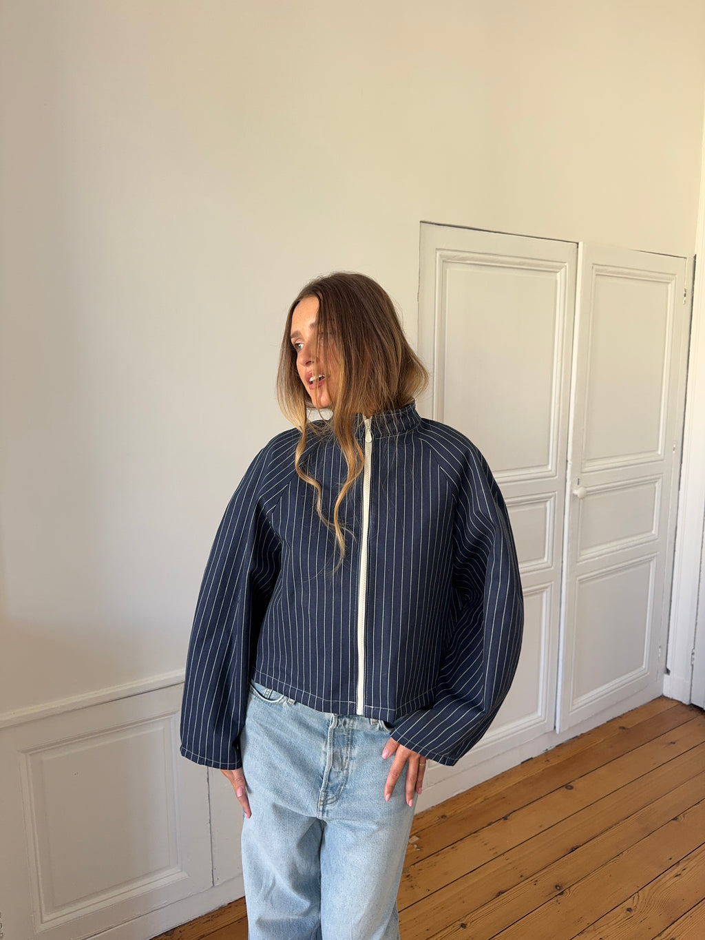 Veste courte denim