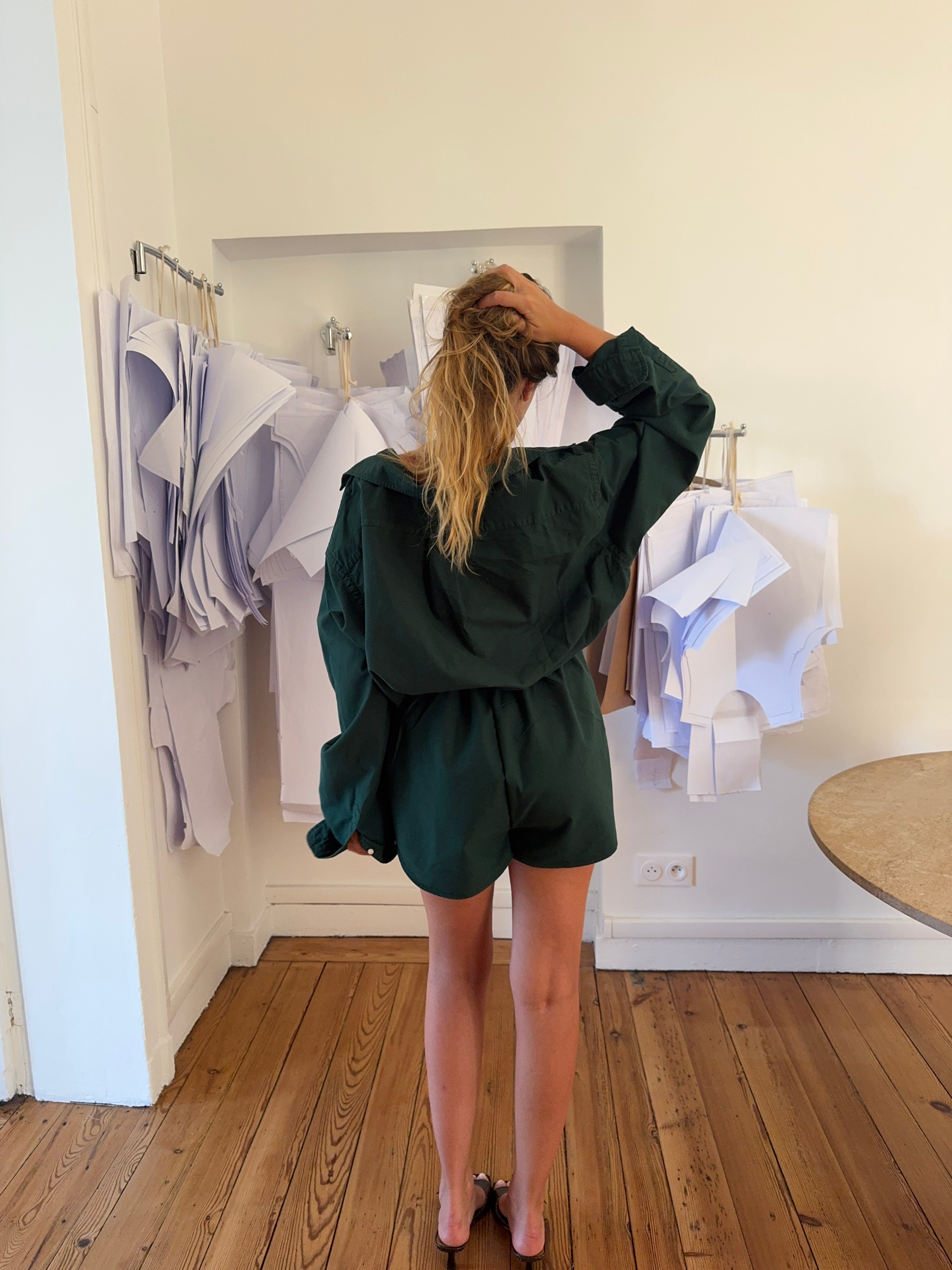 Combinaison upcyclée verte - M/L