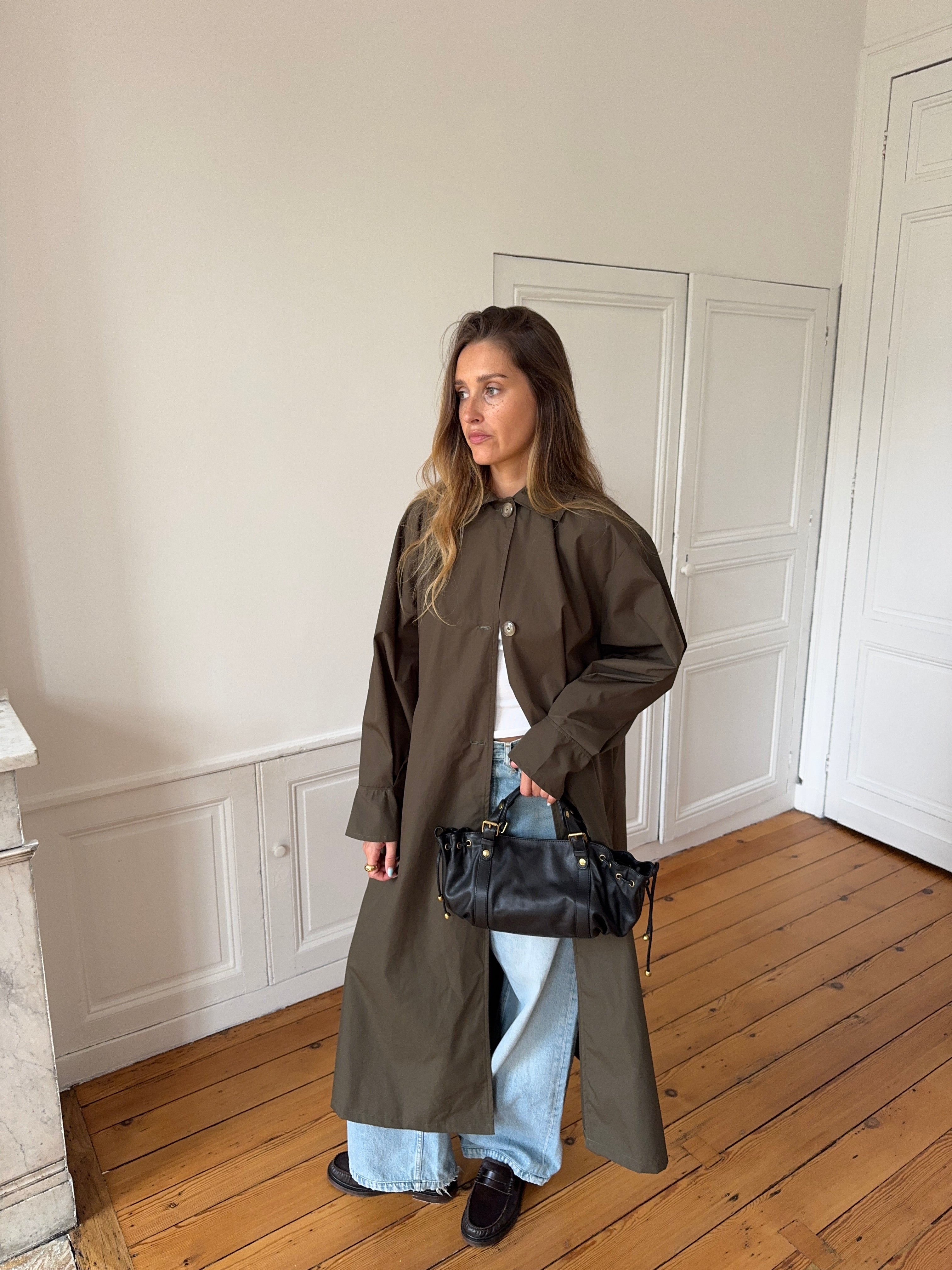 Trench léger déperlant kaki