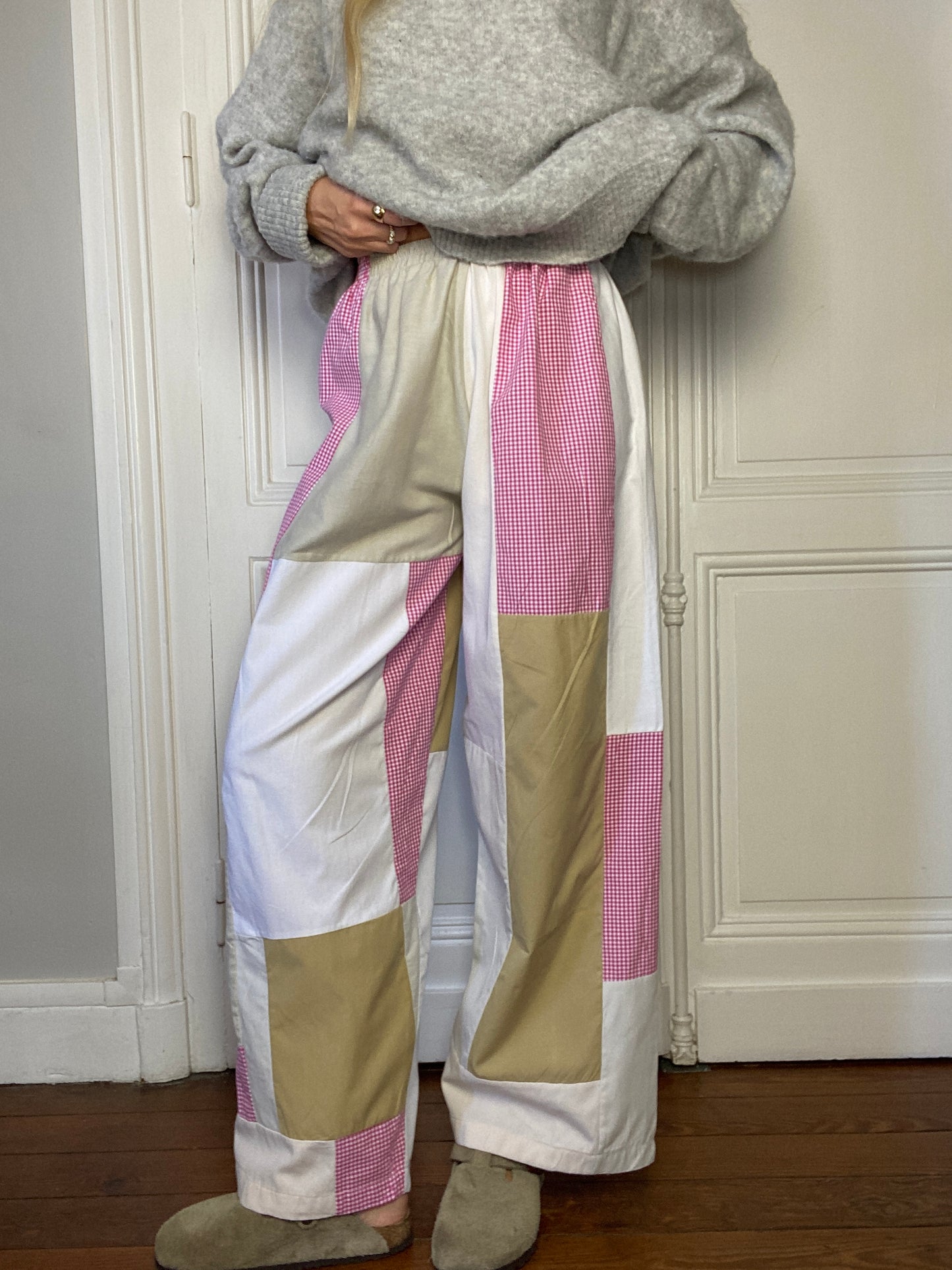 Pantalon upcyclé patchwork