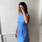 Robe upcyclée bleue