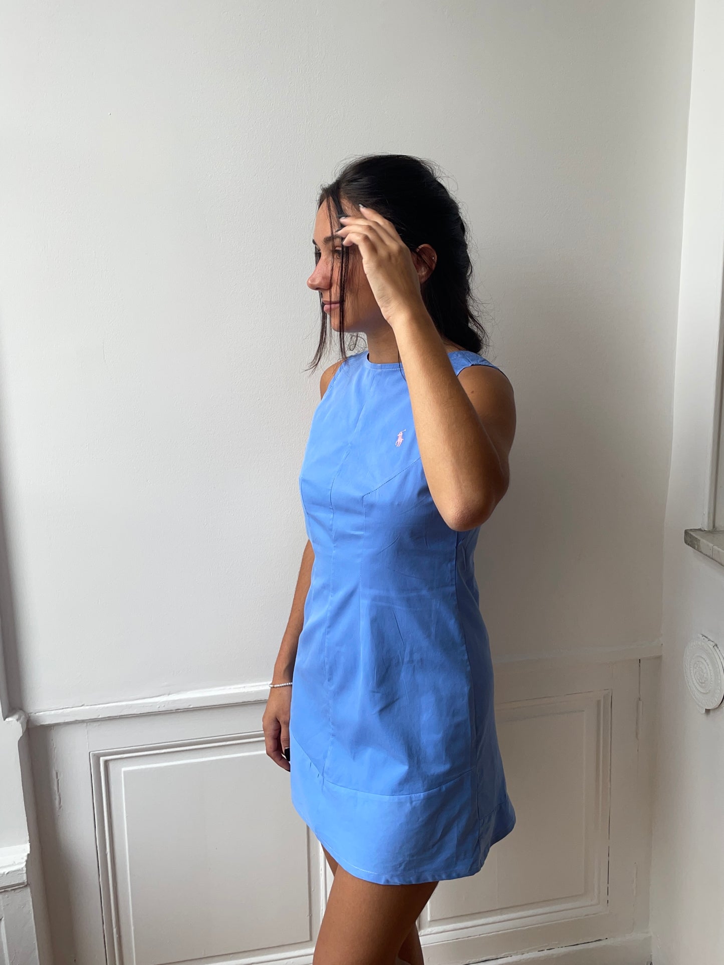 Robe upcyclée bleue