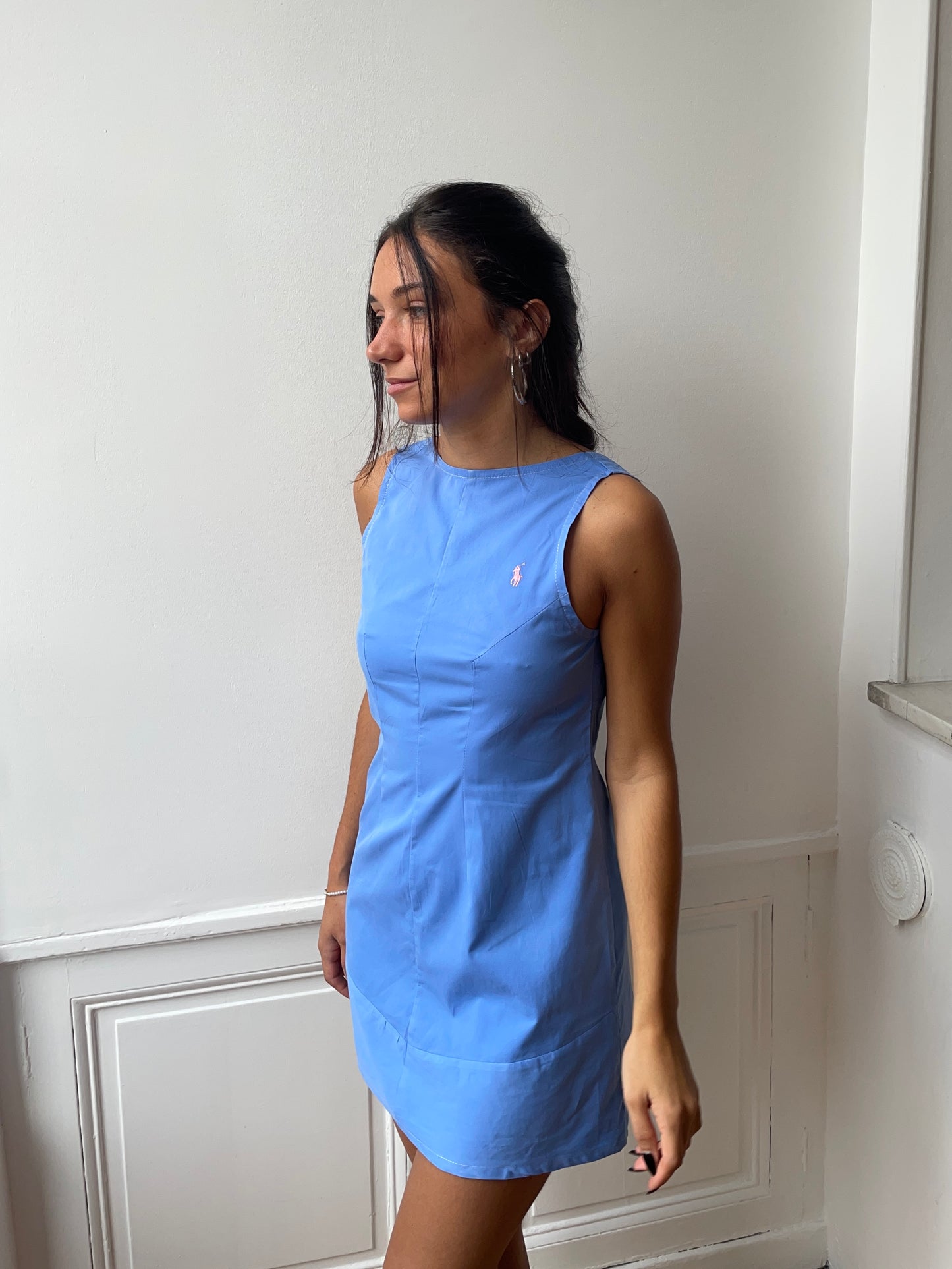 Robe upcyclée bleue