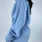 Combinaison upcyclée bleue