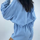 Combinaison upcyclée bleue