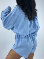 Combinaison upcyclée bleue