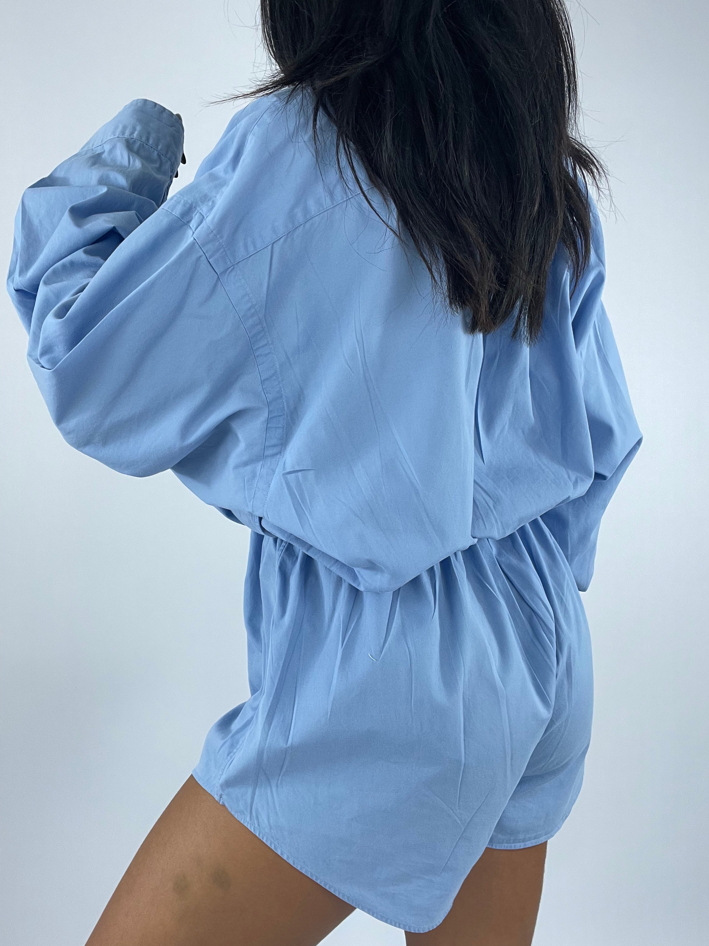 Combinaison upcyclée bleue