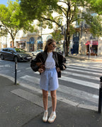 Short oxford et ceinture réversible